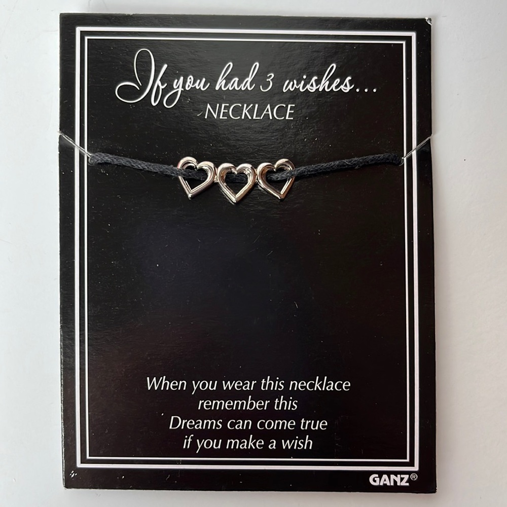 GANZ Silver Hearts Necklace ❤️